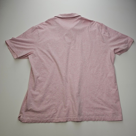 Vineyard Vines Mens XXL Pink Striped Pima Cotton Classic Fit Pocket Polo Shirt - Picture 2 of 7
